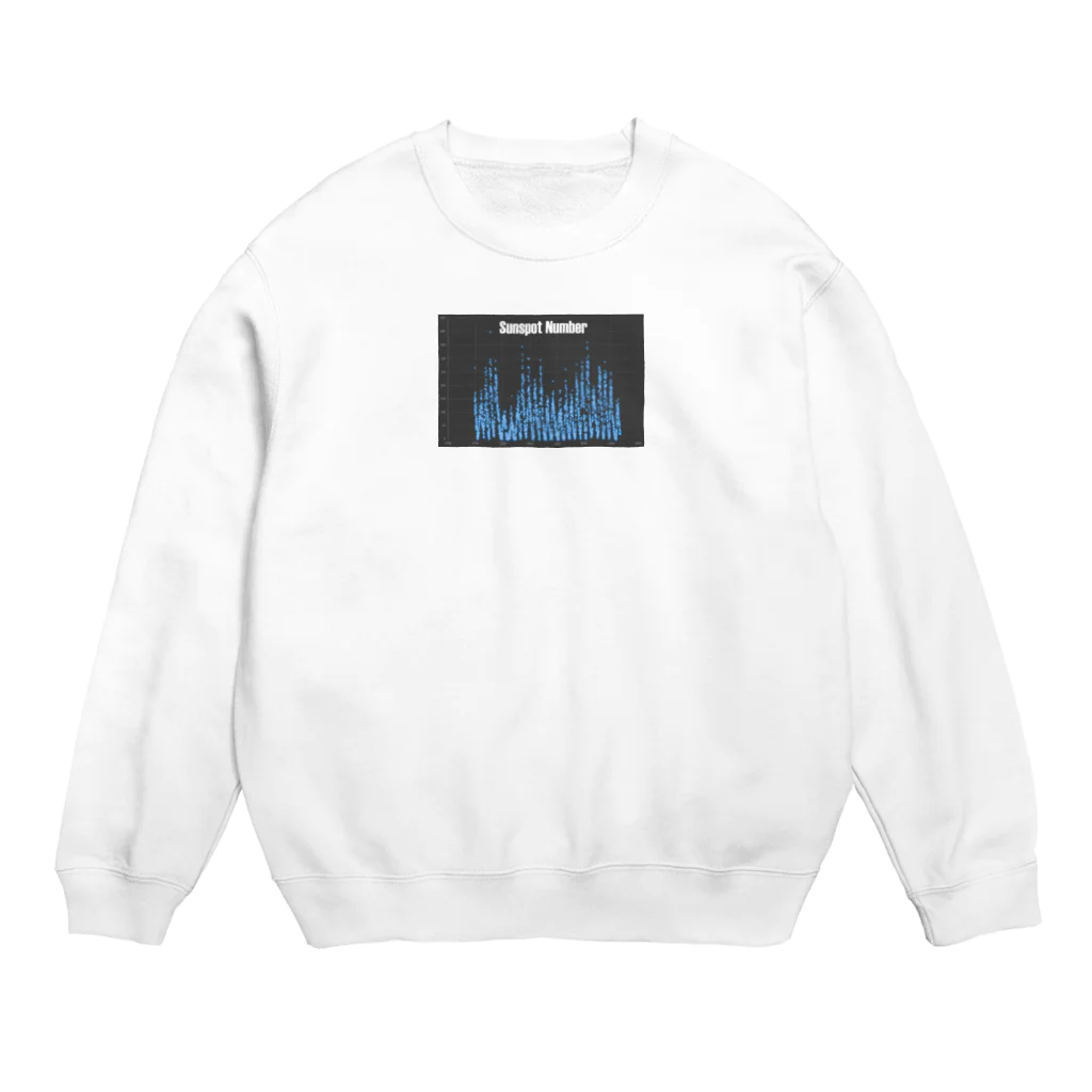 sword_to_のSunspotNumber LOGO Crew Neck Sweatshirt