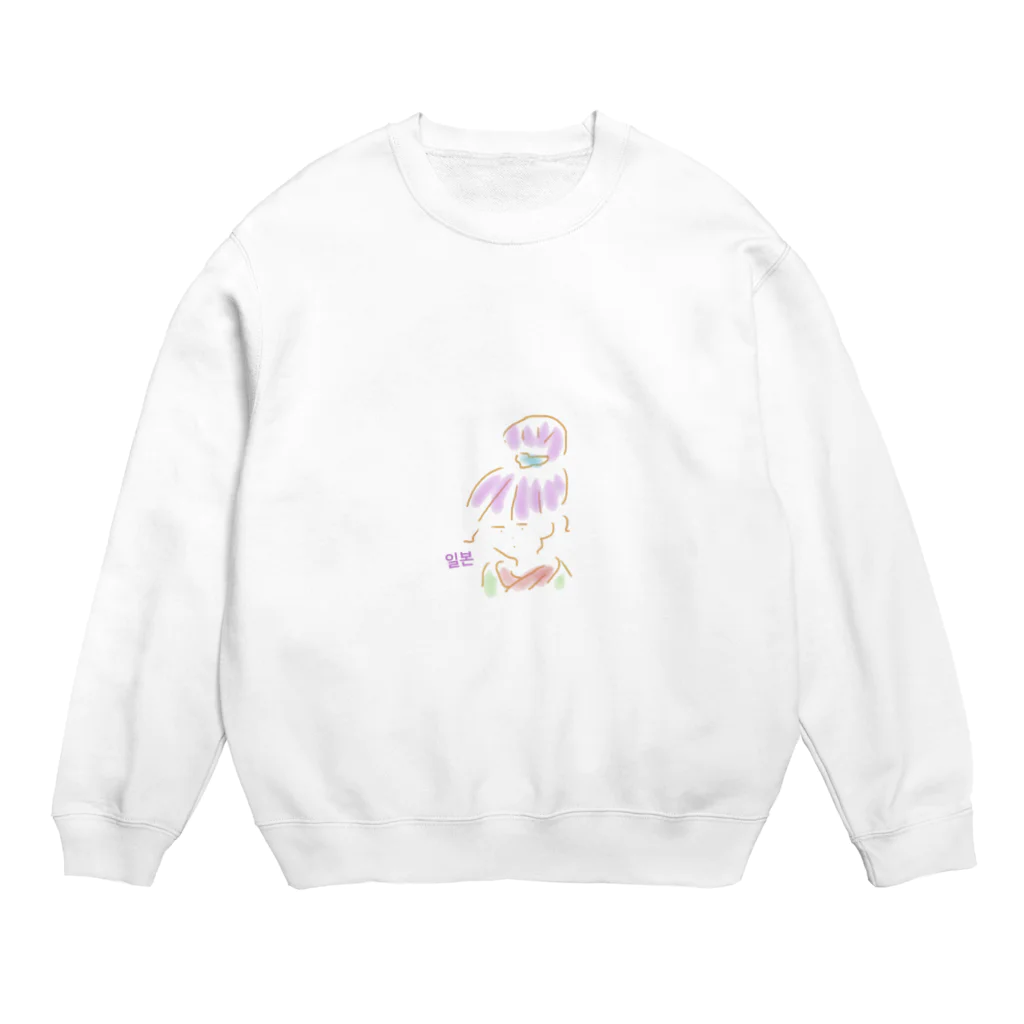 Free guys. のジャパニーズガール1 Crew Neck Sweatshirt