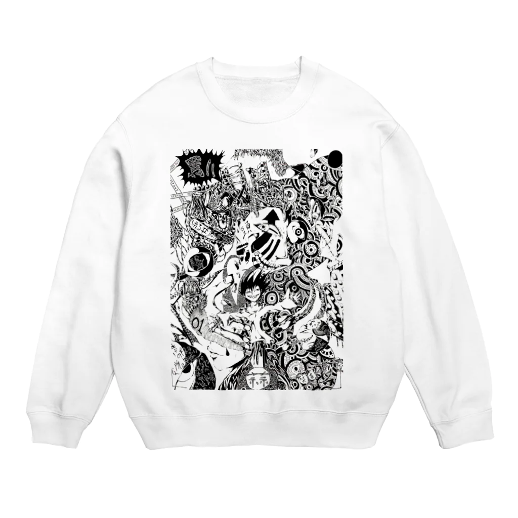 @折部.壊子(オリブ)の蒜頭 Crew Neck Sweatshirt