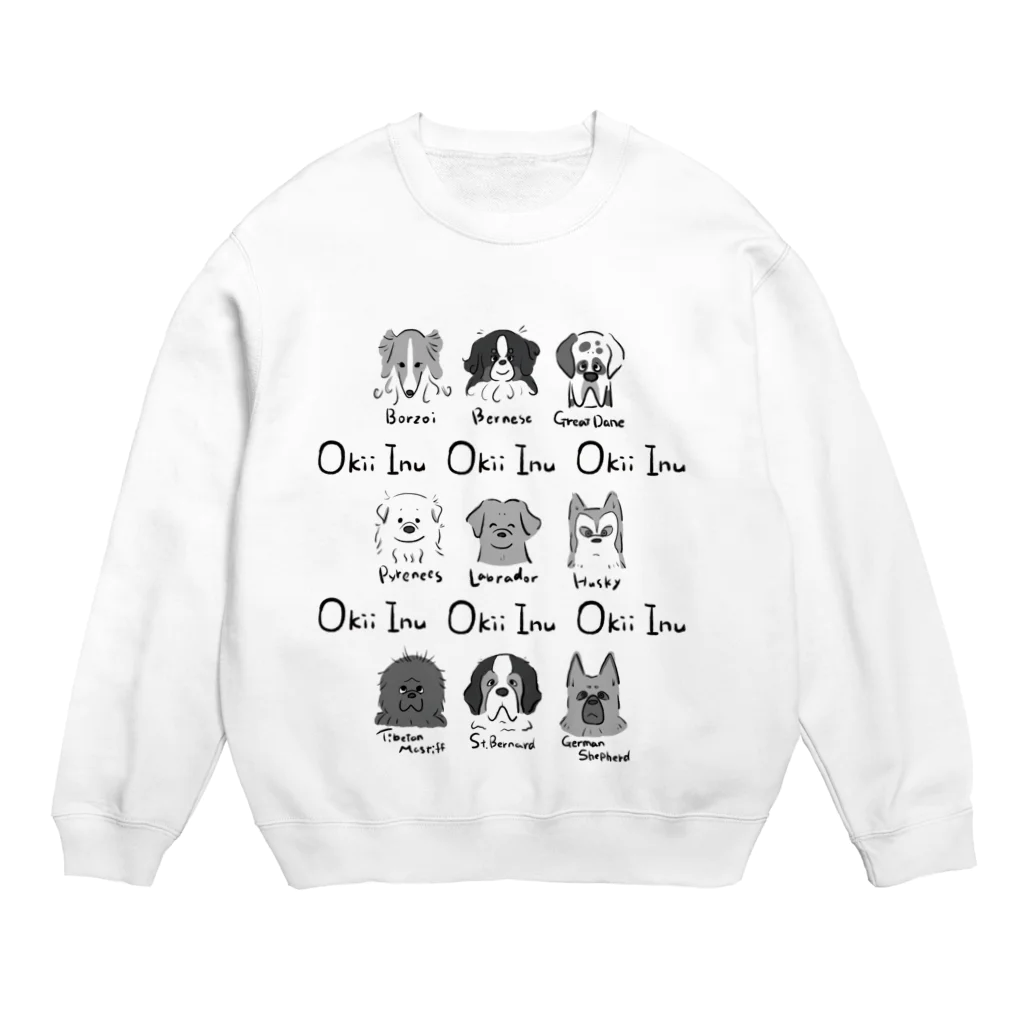 paniniのokii inu Crew Neck Sweatshirt