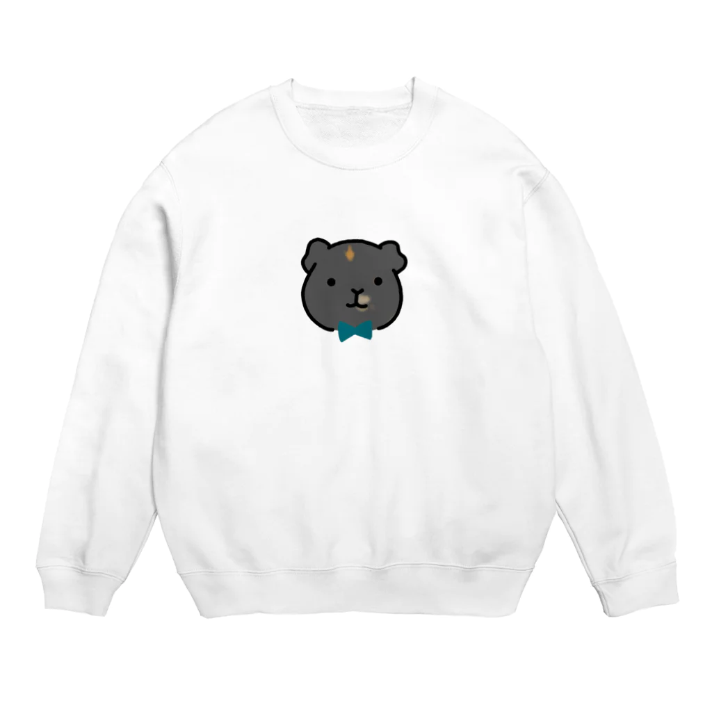 Mofruのうちの黒ちゃんがモデルです Crew Neck Sweatshirt