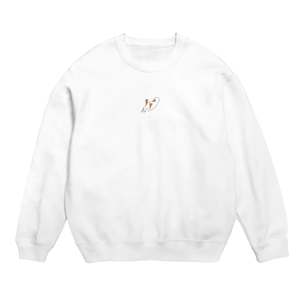 鳥屋のアヒルちゃん Crew Neck Sweatshirt