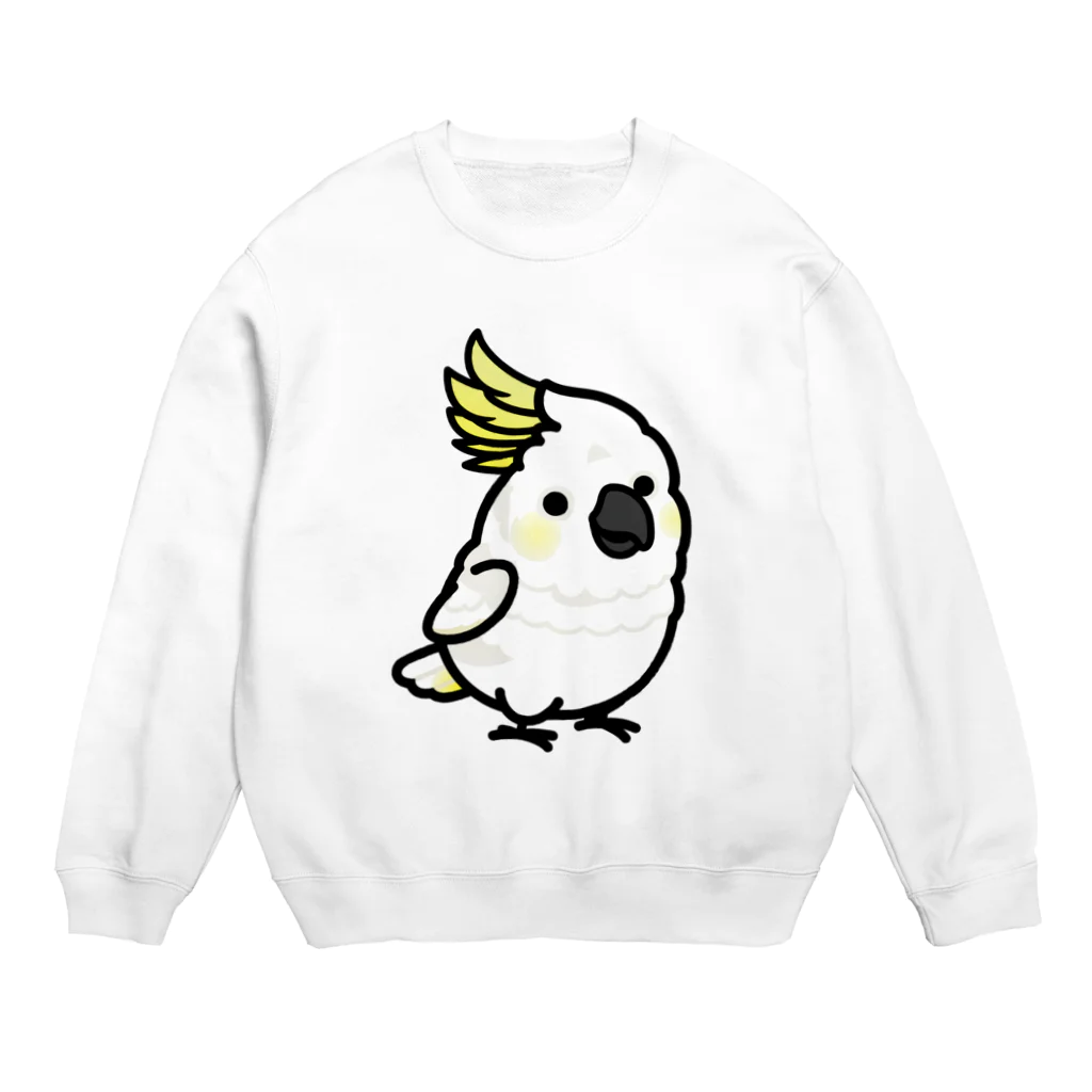 Cody the LovebirdのChubby Bird キバタン Crew Neck Sweatshirt