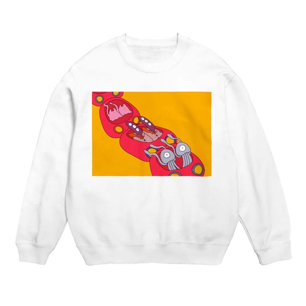 nerorianのジェットコースター(黄色) Crew Neck Sweatshirt