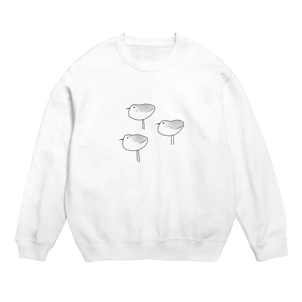 minatoriのミユビシギ Crew Neck Sweatshirt