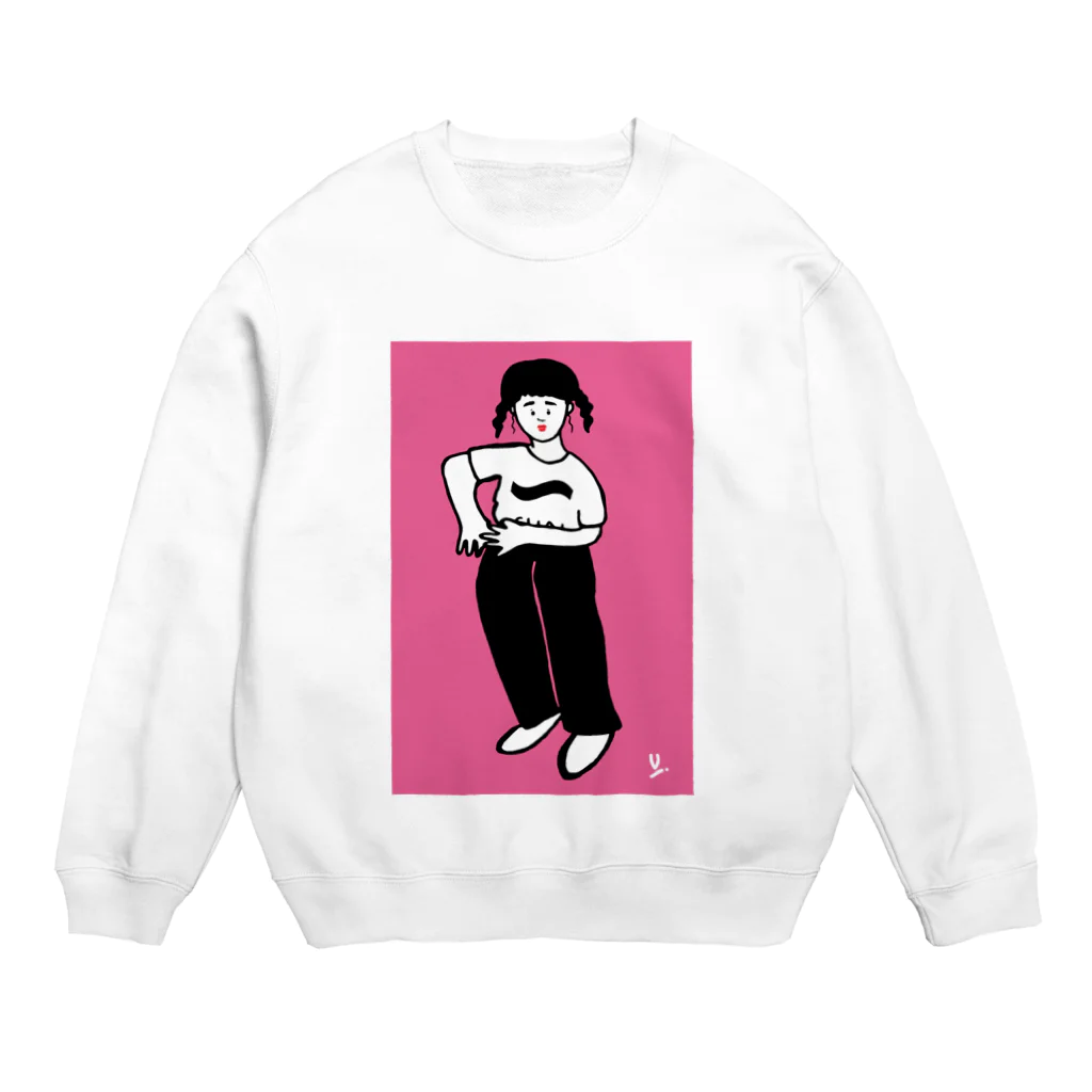 uhei art works.の可愛いヤツ Crew Neck Sweatshirt