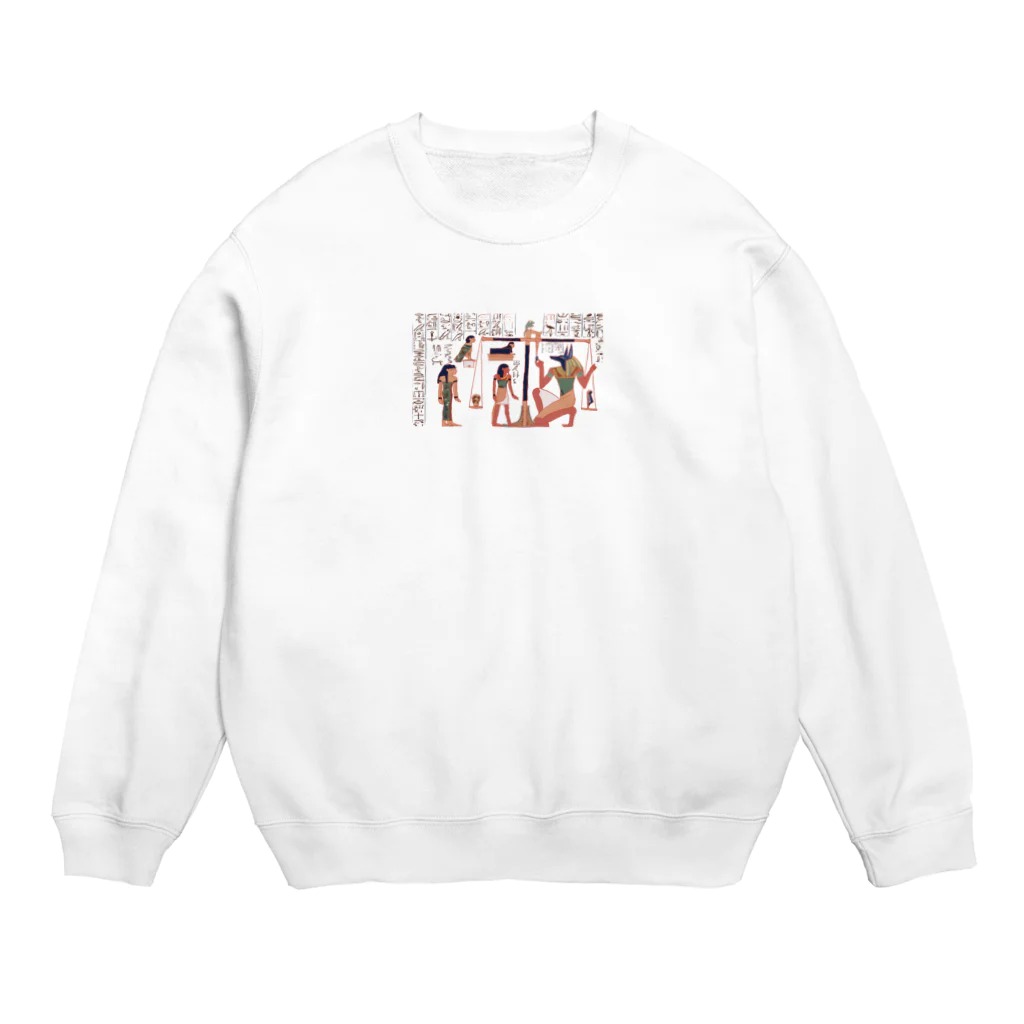 puikkoのエジプト　死者の書4 Crew Neck Sweatshirt