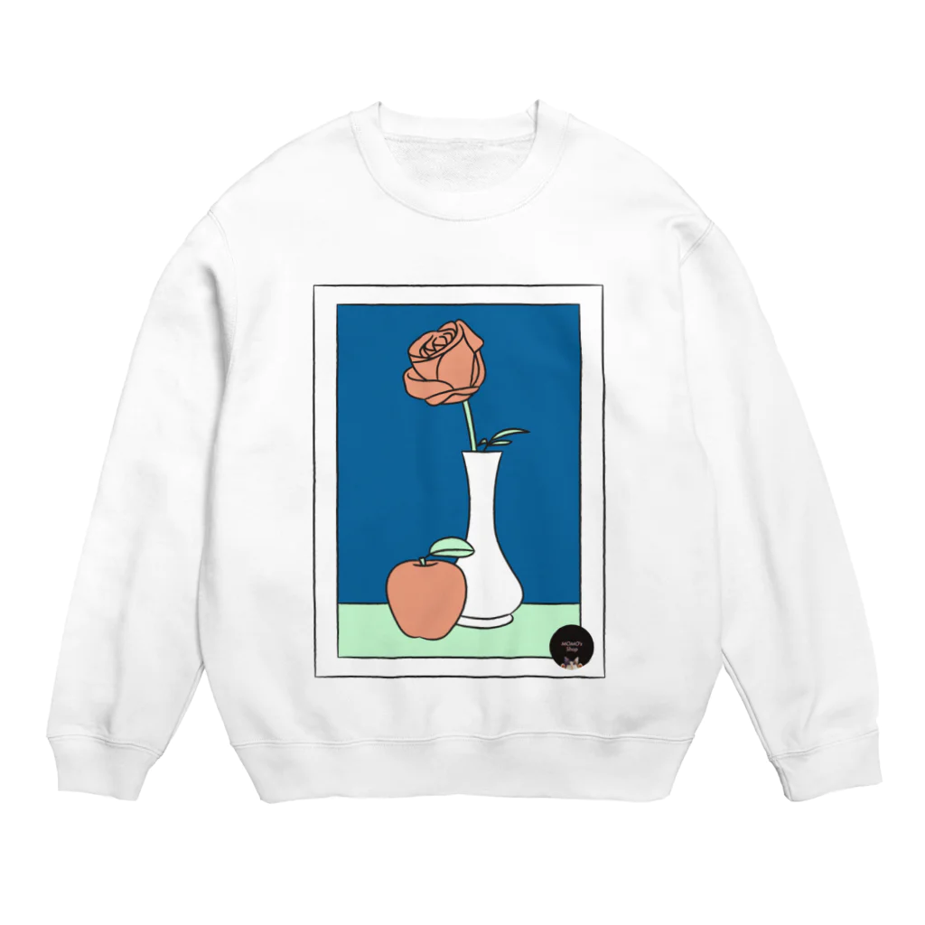 𝙈𝙊𝙈𝙊'𝙨 𝙎𝙝𝙤𝙥の薔薇と林檎_02 Crew Neck Sweatshirt