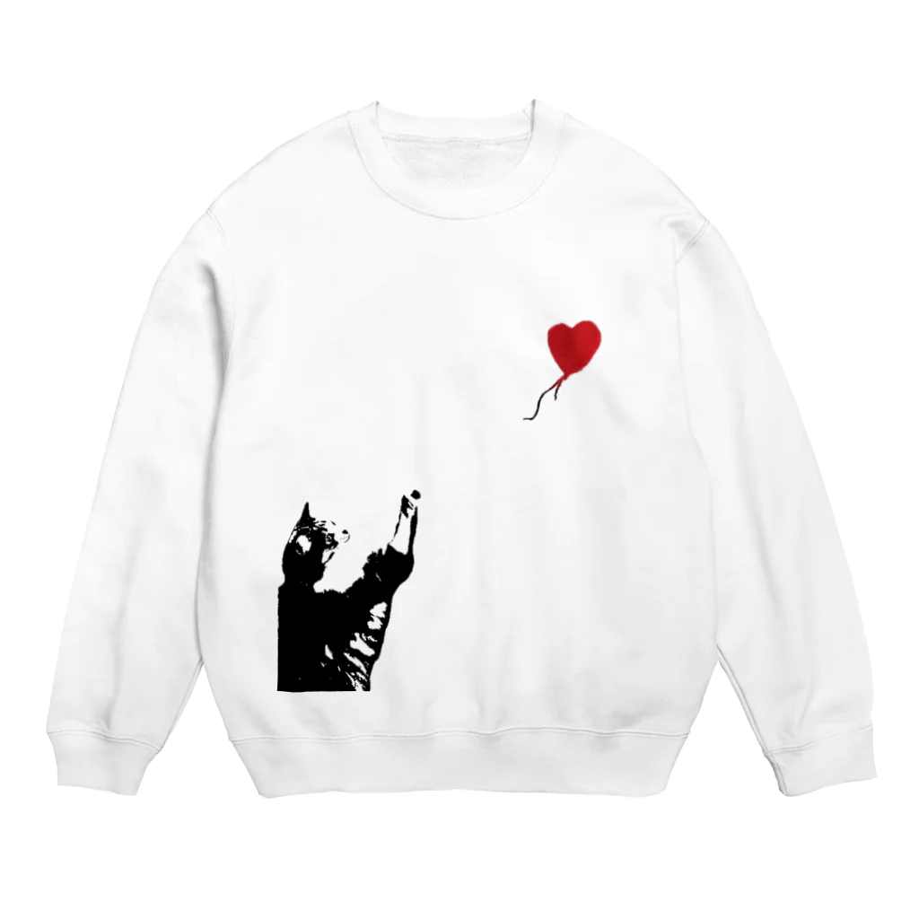 Tanetarouのにゃんくしー Crew Neck Sweatshirt