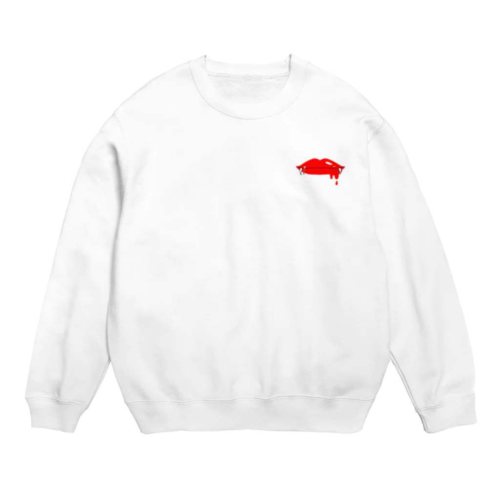 私の好きなモノの口 Crew Neck Sweatshirt