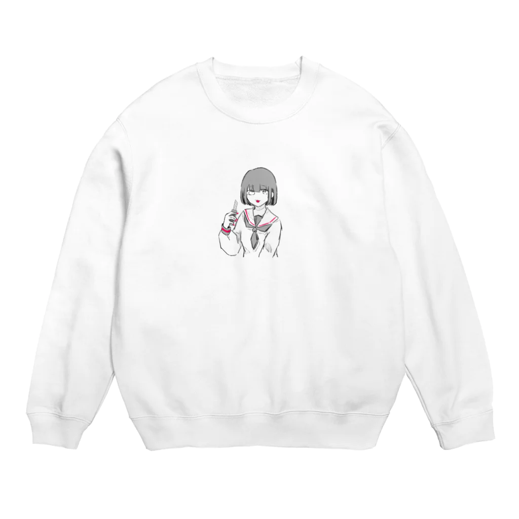 はちのすの桃の子 Crew Neck Sweatshirt