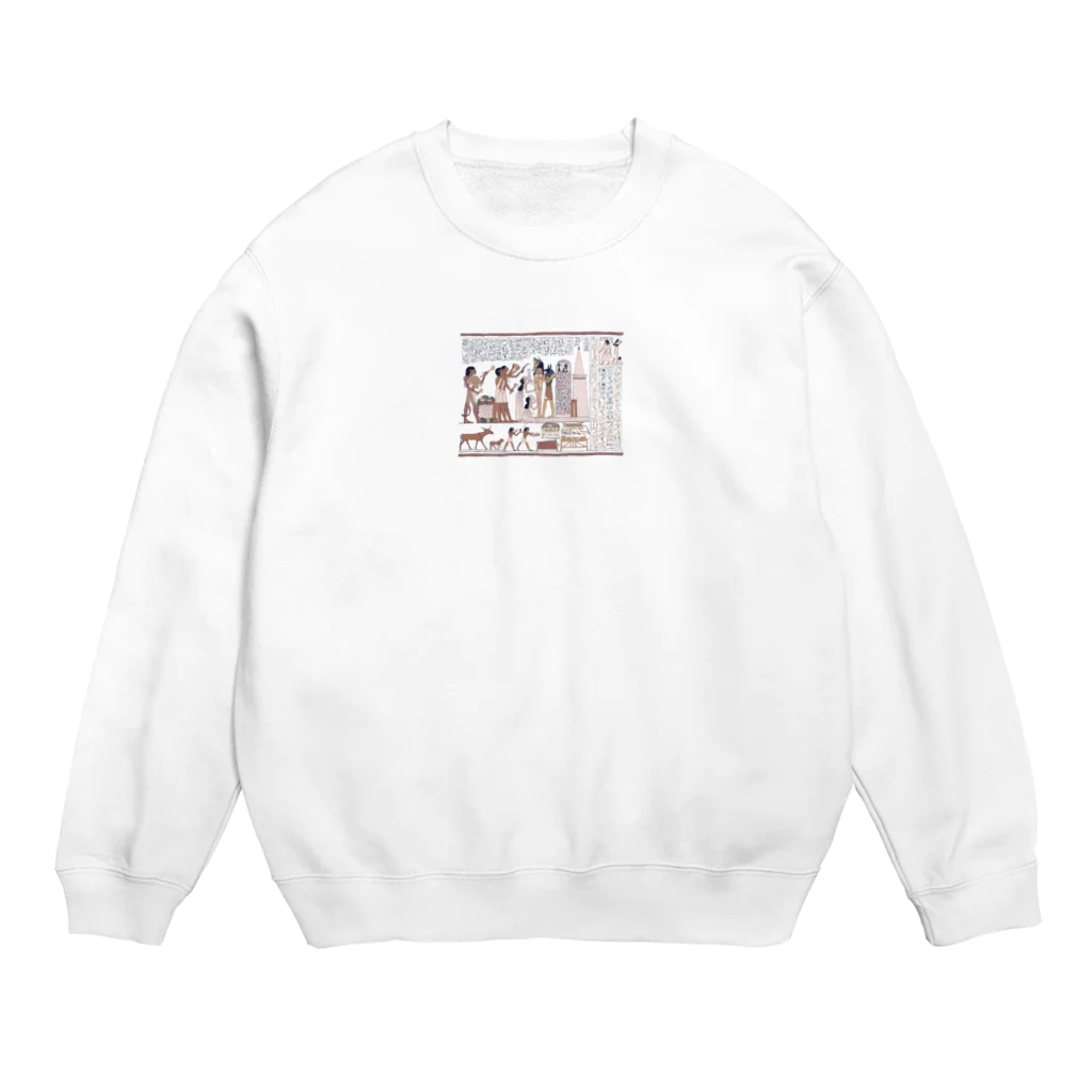 puikkoのエジプト　死者の書5 Crew Neck Sweatshirt