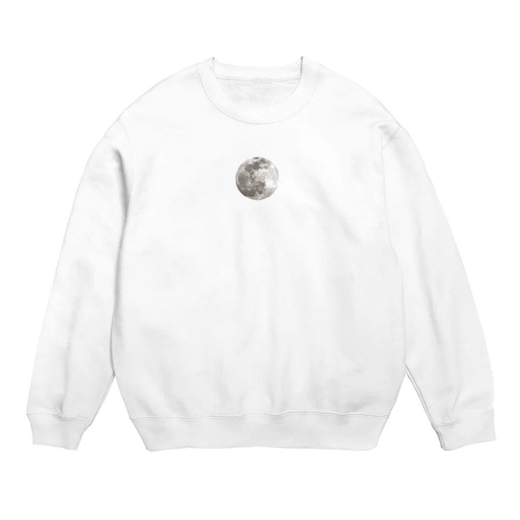 ♪mamashiro♪のリョクくん、月撮影 Crew Neck Sweatshirt