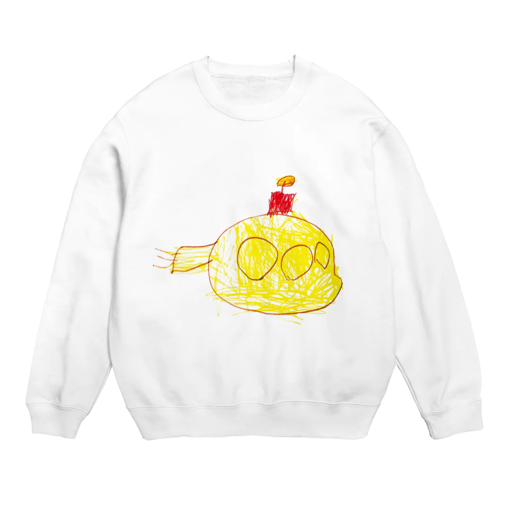 きなこもちCHの４歳の潜水艦 Crew Neck Sweatshirt