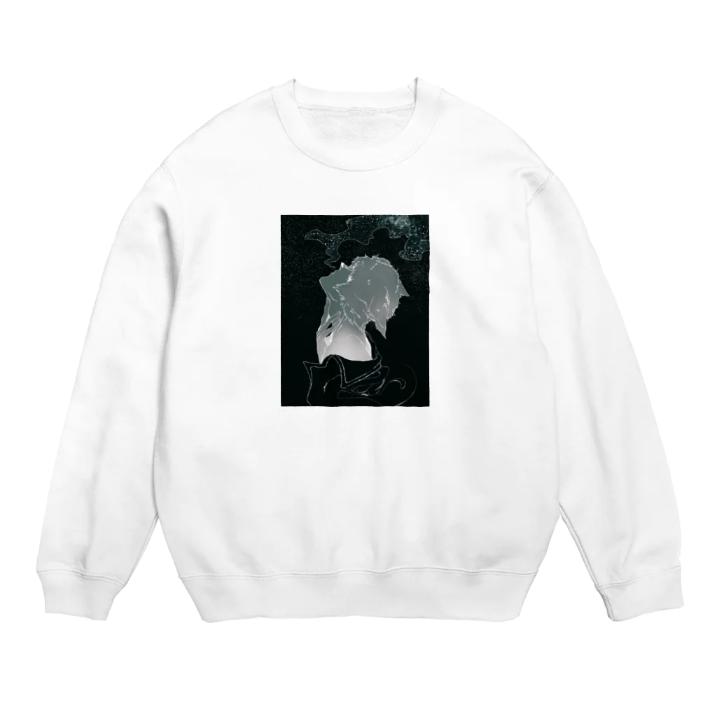 画廊のすみっこの遠吠え Crew Neck Sweatshirt