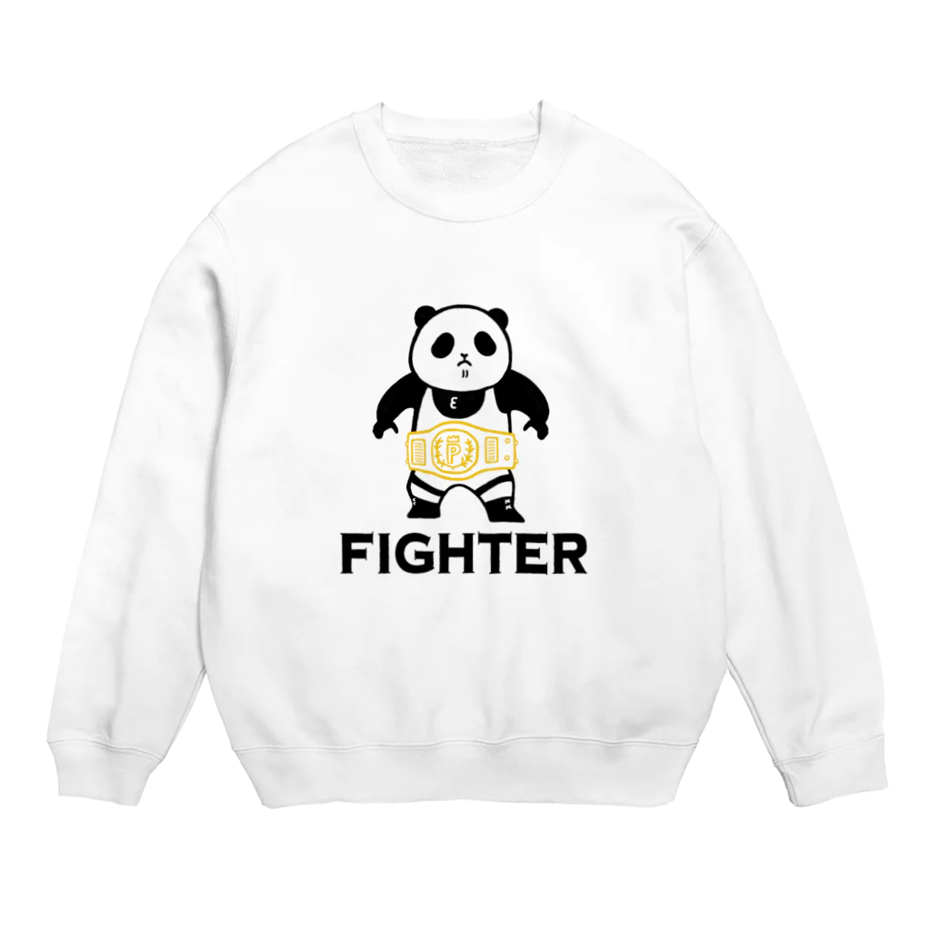 パンダプロレス&パンダジムのパンダプロレス ファイター Crew Neck Sweatshirt