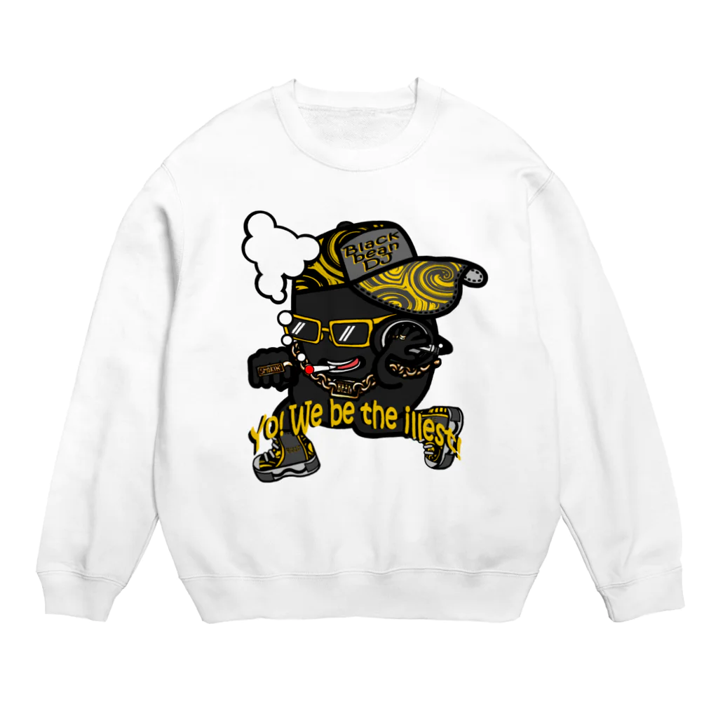 オリジナルデザインTシャツ　SMOKIN'の黒豆DJ Crew Neck Sweatshirt