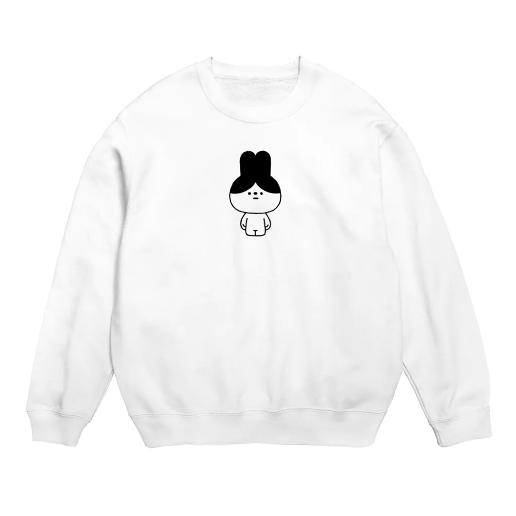 こつｗのおみせの量産うさぎ はちわれ Crew Neck Sweatshirt