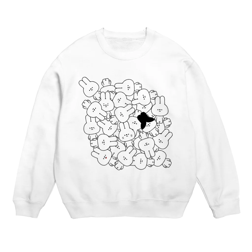 こつｗのおみせの量産うさぎ 量産 Crew Neck Sweatshirt