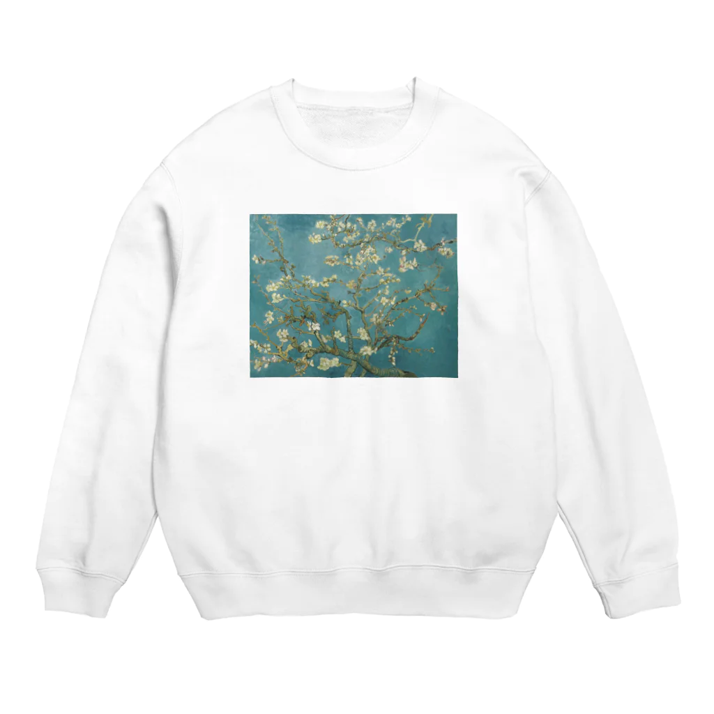 X-Artのゴッホ / 花咲くアーモンドの木の枝(1890) Crew Neck Sweatshirt