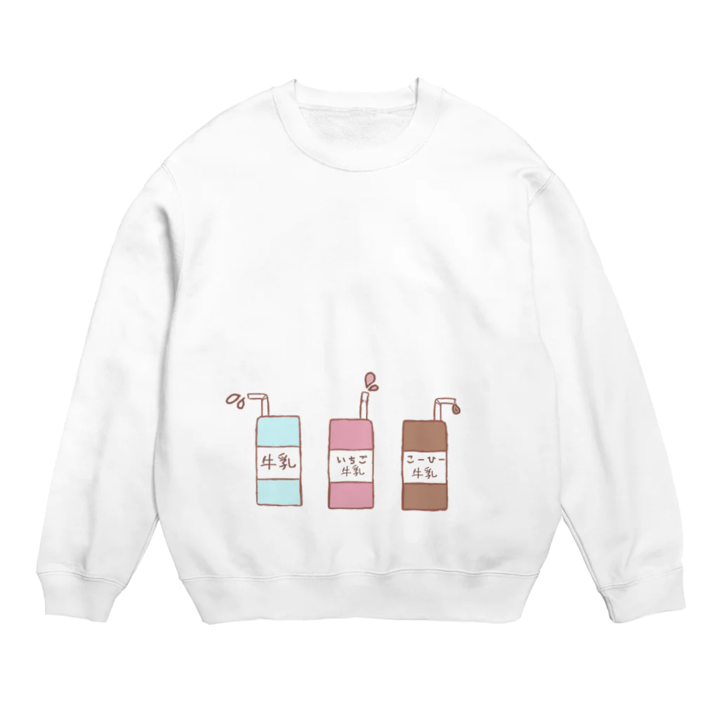 꿈의나라のゆめかわいいMILK Crew Neck Sweatshirt