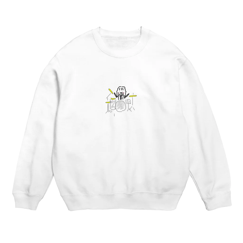 焼き茄子編集長＠バンドマンショップのドラムガールちゃん Crew Neck Sweatshirt