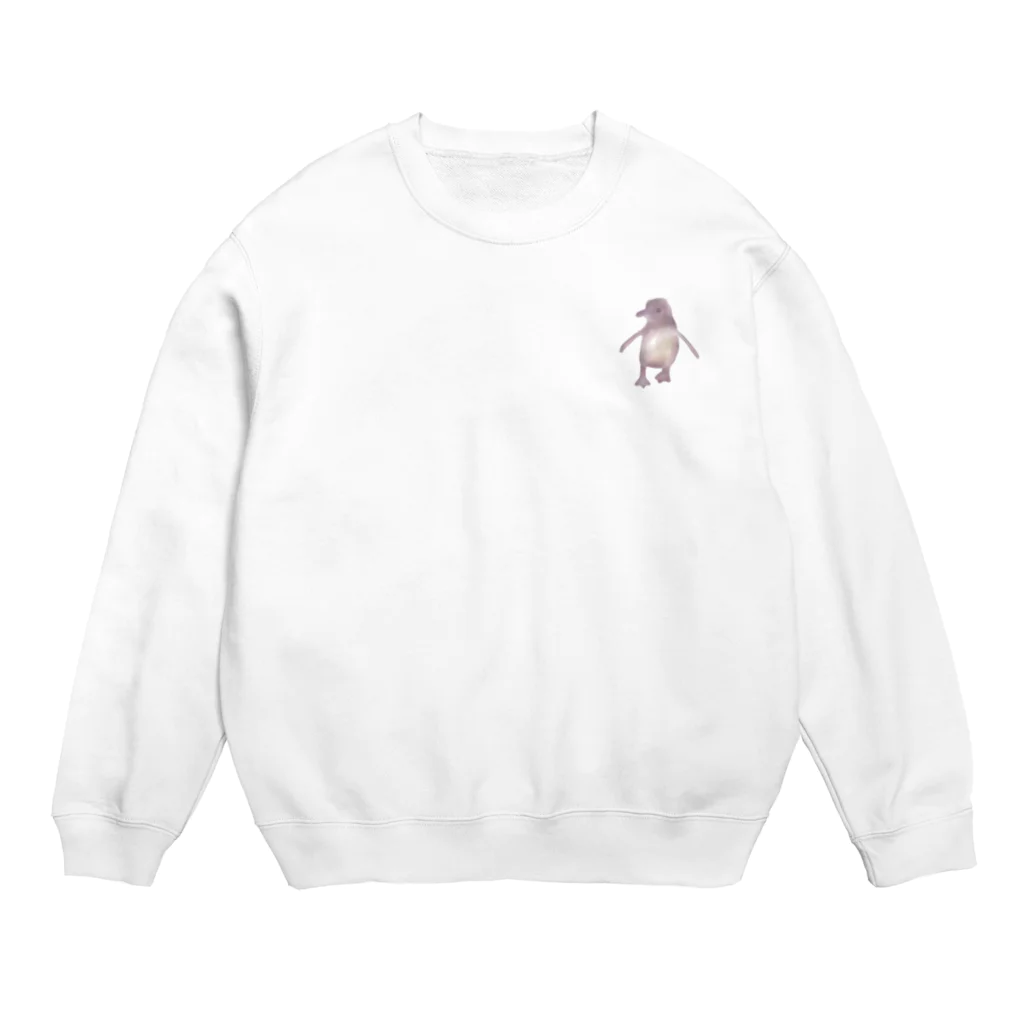 pino子 shopの歩くペンギン/小(ゆるふわイラスト) Crew Neck Sweatshirt