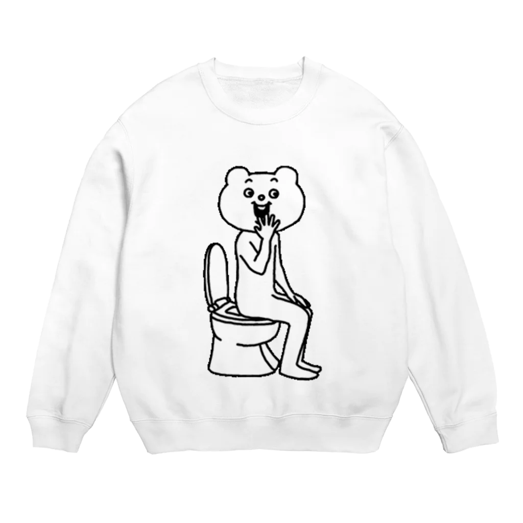 aijumonjiのべたっクマ Crew Neck Sweatshirt