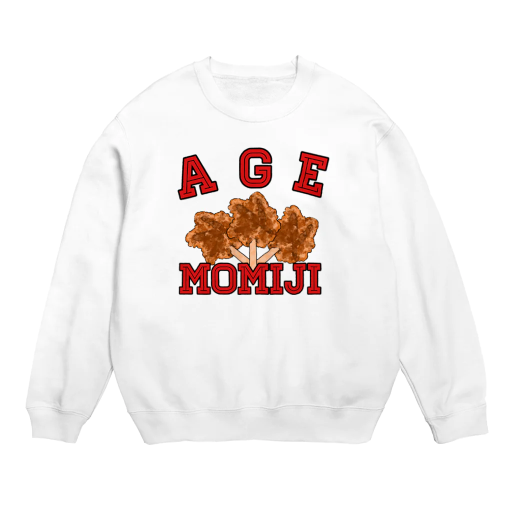 ヘンテコデザイン専門店　SYUNLABOのAGE MOMIJI Crew Neck Sweatshirt