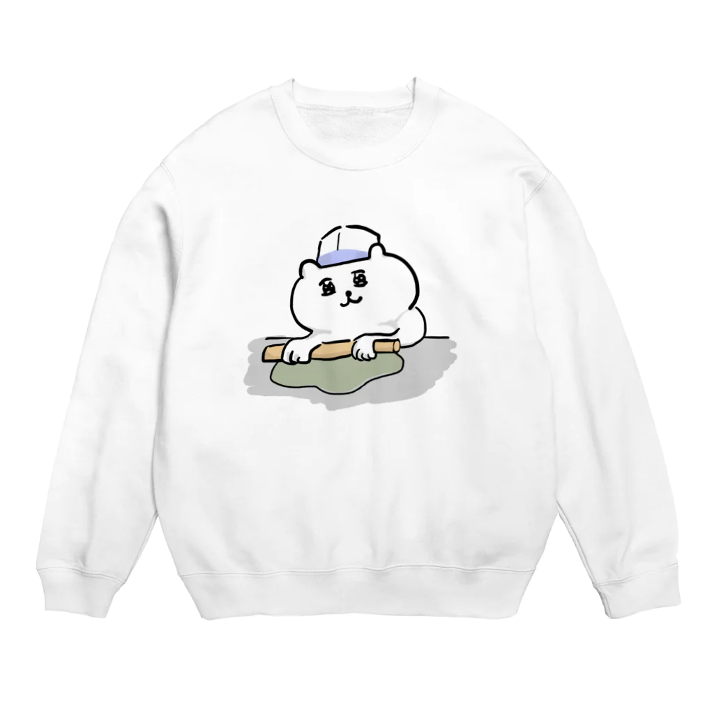 けちゃっぷごはんのお店の蕎麦打ち猫 Crew Neck Sweatshirt