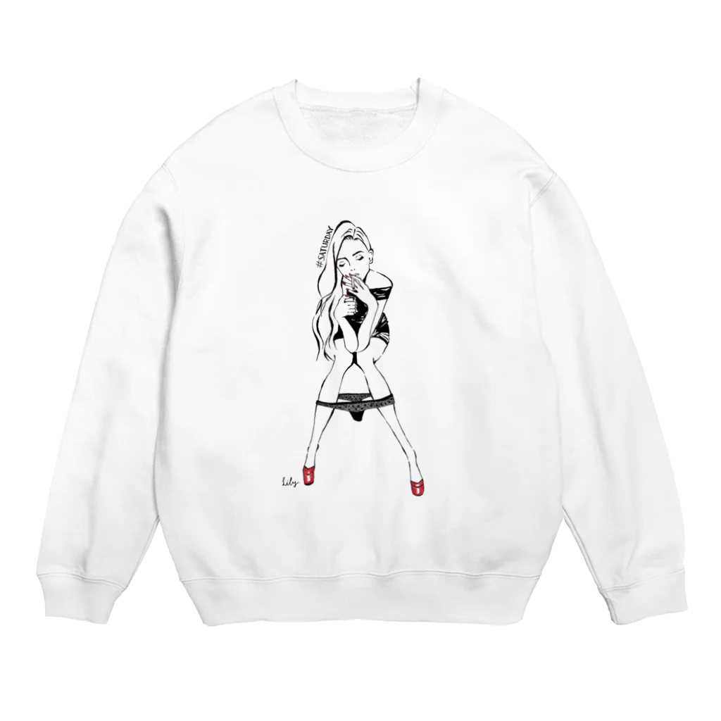 yuri_skjのCigar Honey Crew Neck Sweatshirt