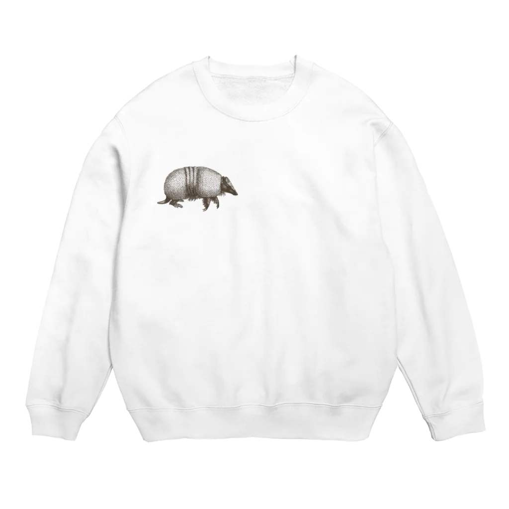 シュールな動物たちのアルマジロ Crew Neck Sweatshirt