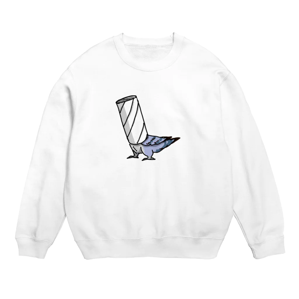 葉愁のトイレッ鳥（文字無し） Crew Neck Sweatshirt