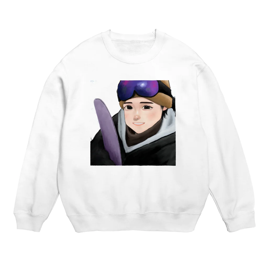 TOKAJI_ARTの『来てよかったね』 Crew Neck Sweatshirt