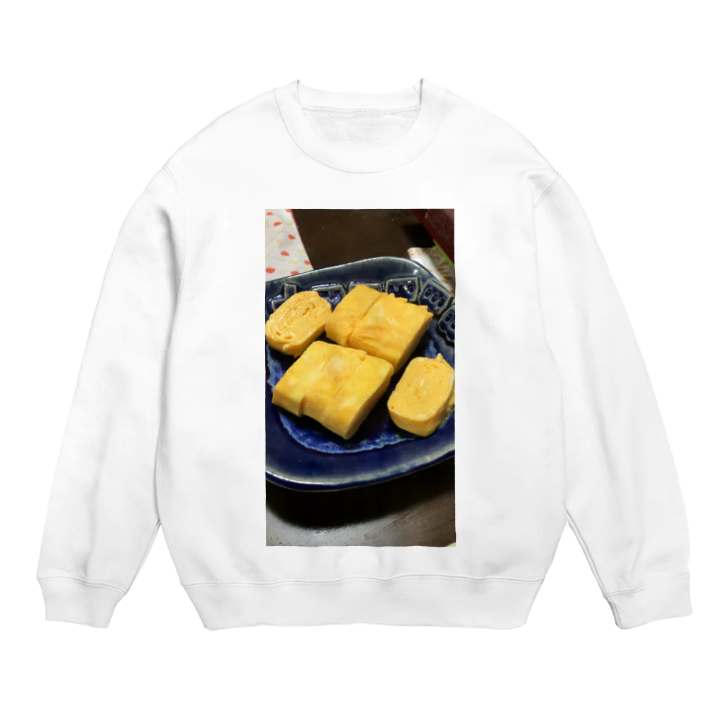 5さい　でざいんのパパが作った　たまごやき Crew Neck Sweatshirt