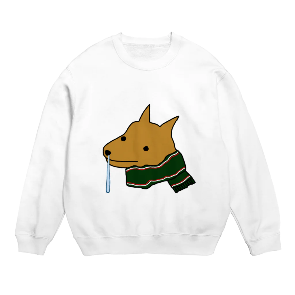 秋うかの鼻水犬 Crew Neck Sweatshirt