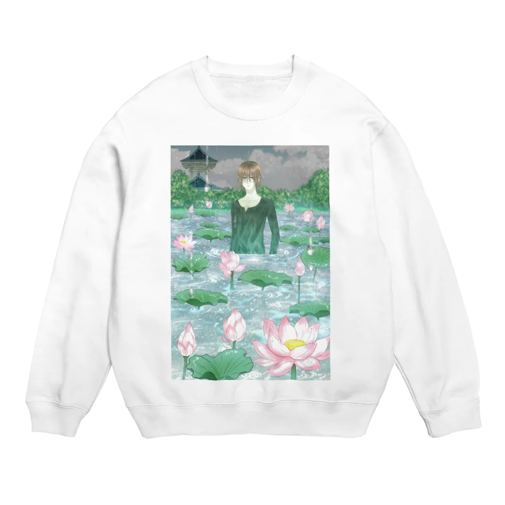 り@イラストノベライターの蓮の世界 Crew Neck Sweatshirt