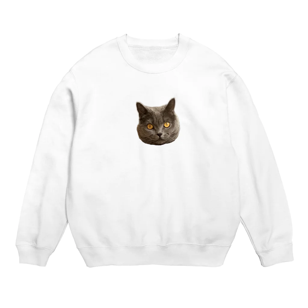 まっかっけいこ@LINEスタンプ販売中のお顔アップもあたん Crew Neck Sweatshirt