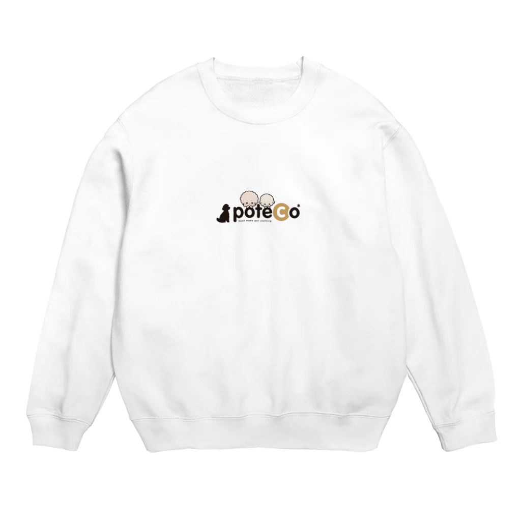 pote©o*  ハンドメイドドッグウェアのぽてこ犬アイコン Crew Neck Sweatshirt