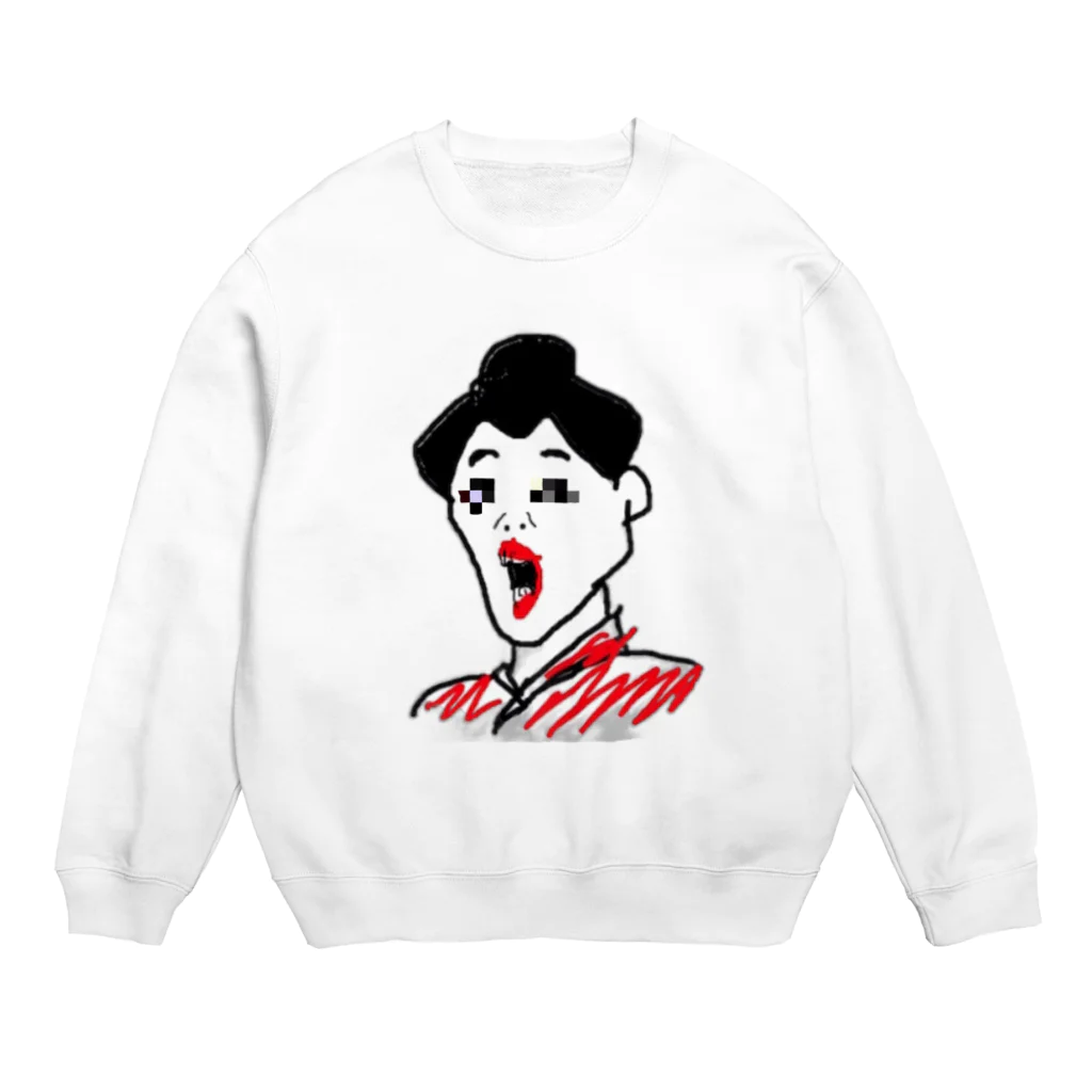 09mst15の芸妓(○梅)モザイク Crew Neck Sweatshirt