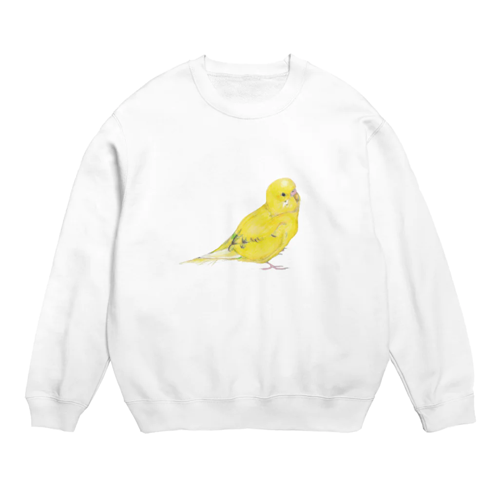 森図鑑の[森図鑑]セキセイインコ黄色 Crew Neck Sweatshirt