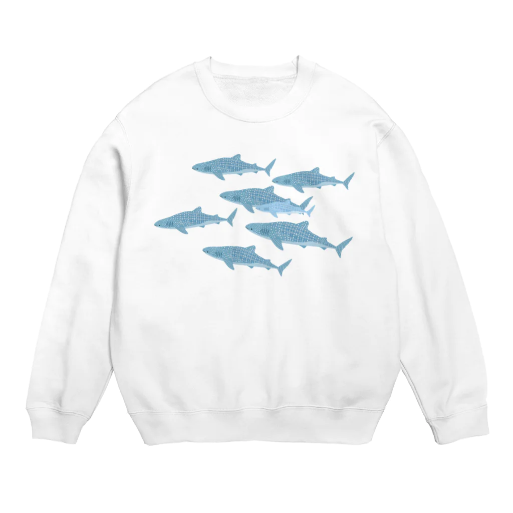 海の仲間たちオフィシャルSTOREのジンベエザメ Crew Neck Sweatshirt