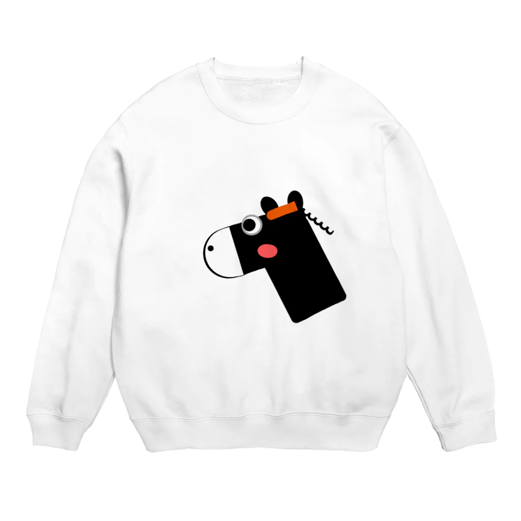 はずれ馬券屋のお馬さんシンプルその１ Crew Neck Sweatshirt