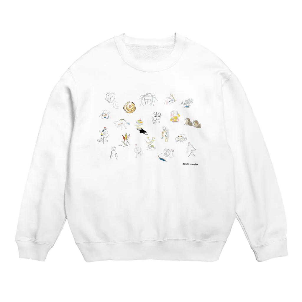 danchi complex SUZURI店のくらしたち Crew Neck Sweatshirt