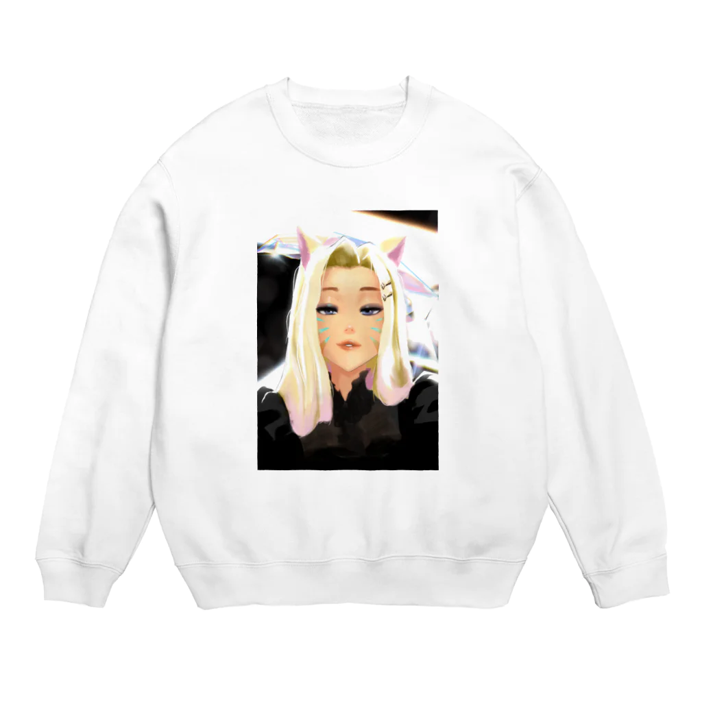 masshiro111のFoxgirl  Crew Neck Sweatshirt