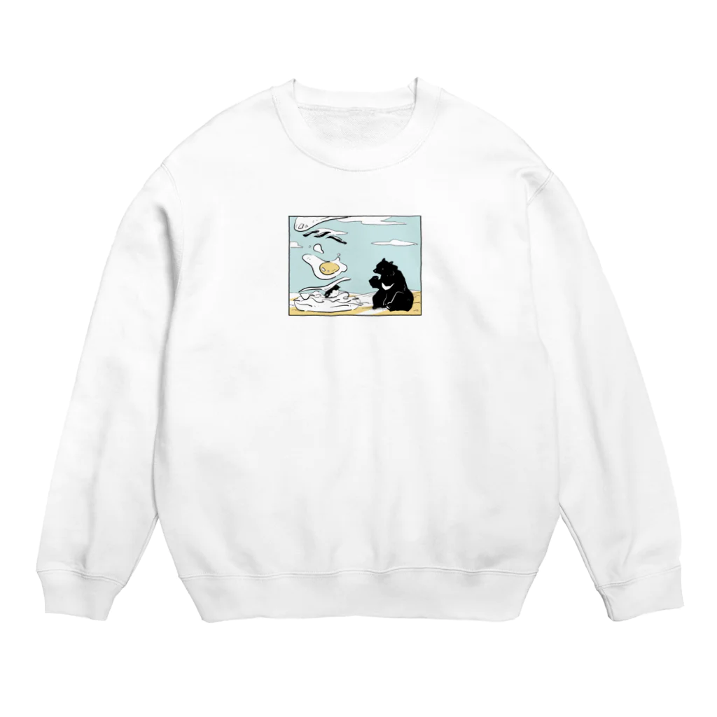 ナイロドノのバーガーの降る昼 Crew Neck Sweatshirt