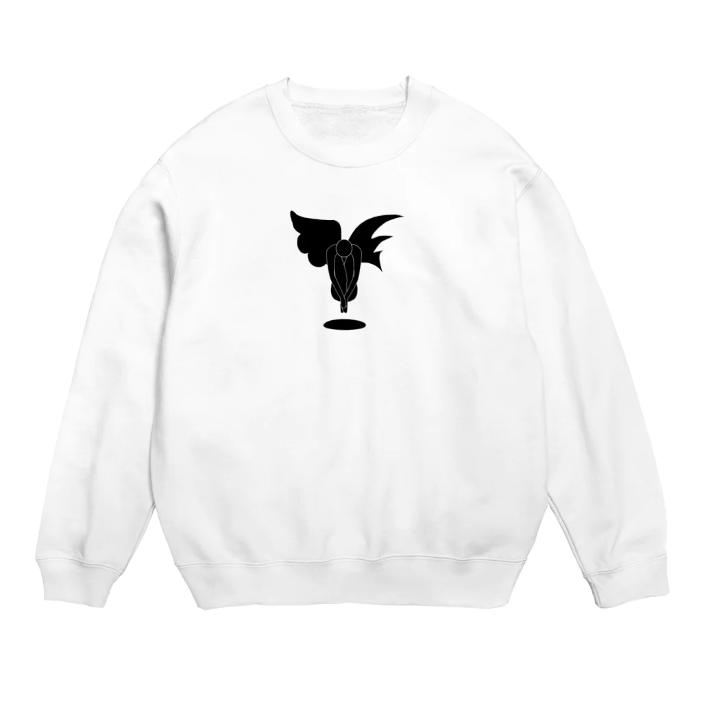 A33の天使と悪魔のピクトグラム Crew Neck Sweatshirt