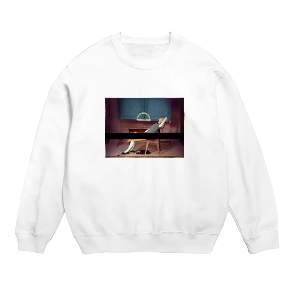 _kkkkkkkkk_のやる気なしマン Crew Neck Sweatshirt