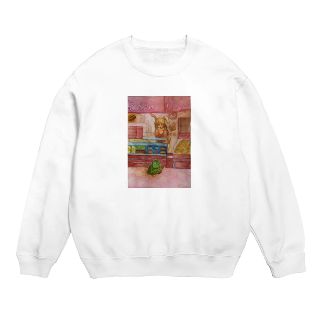 気分すこぶるいいのRabbit Hungry Crew Neck Sweatshirt