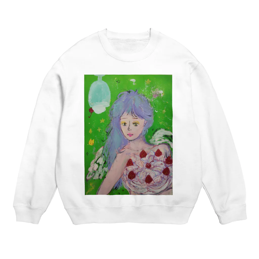 仏壇スイーツまさみのクリーミィガール Crew Neck Sweatshirt